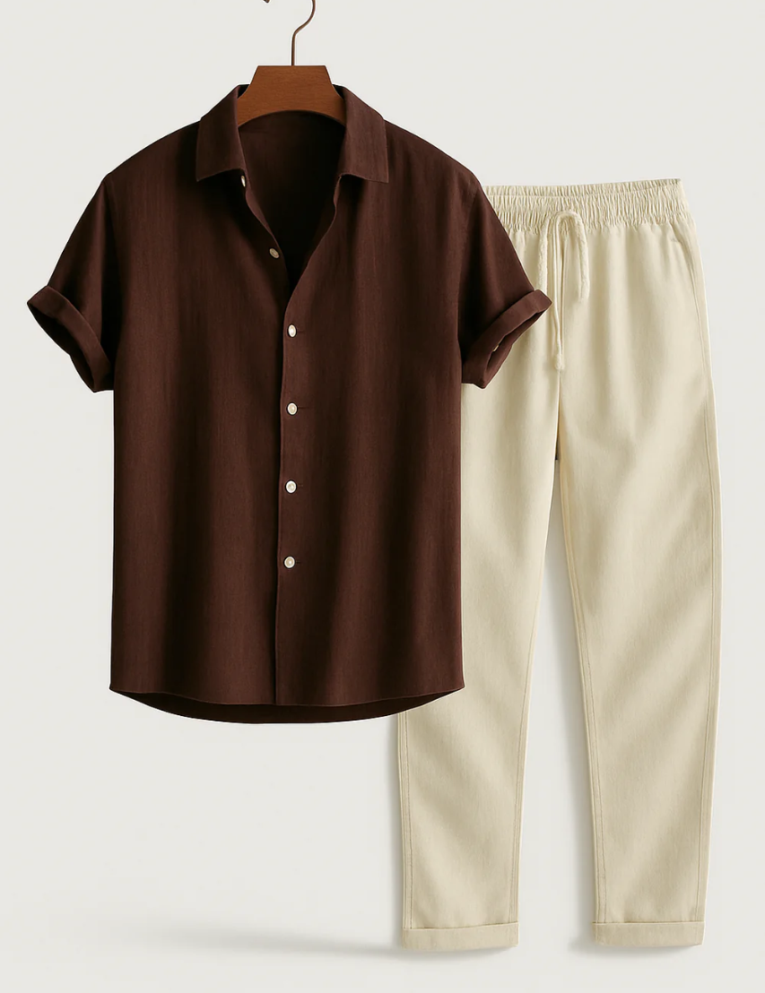 Conjunto de Camisa e Calças - Verão