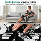 Elisa - Vestido de chiffon floral elegante