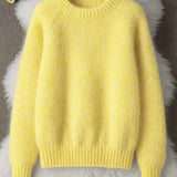 Vilde - Sweater macia com gola redonda