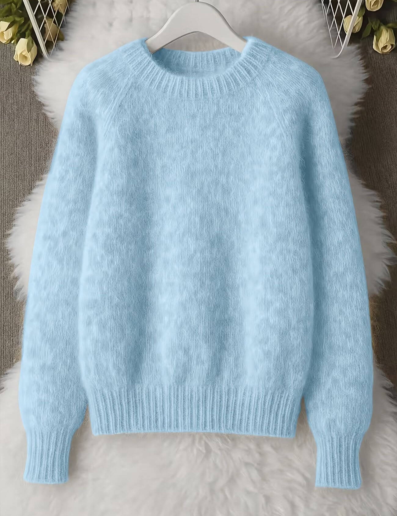 Vilde - Sweater macia com gola redonda