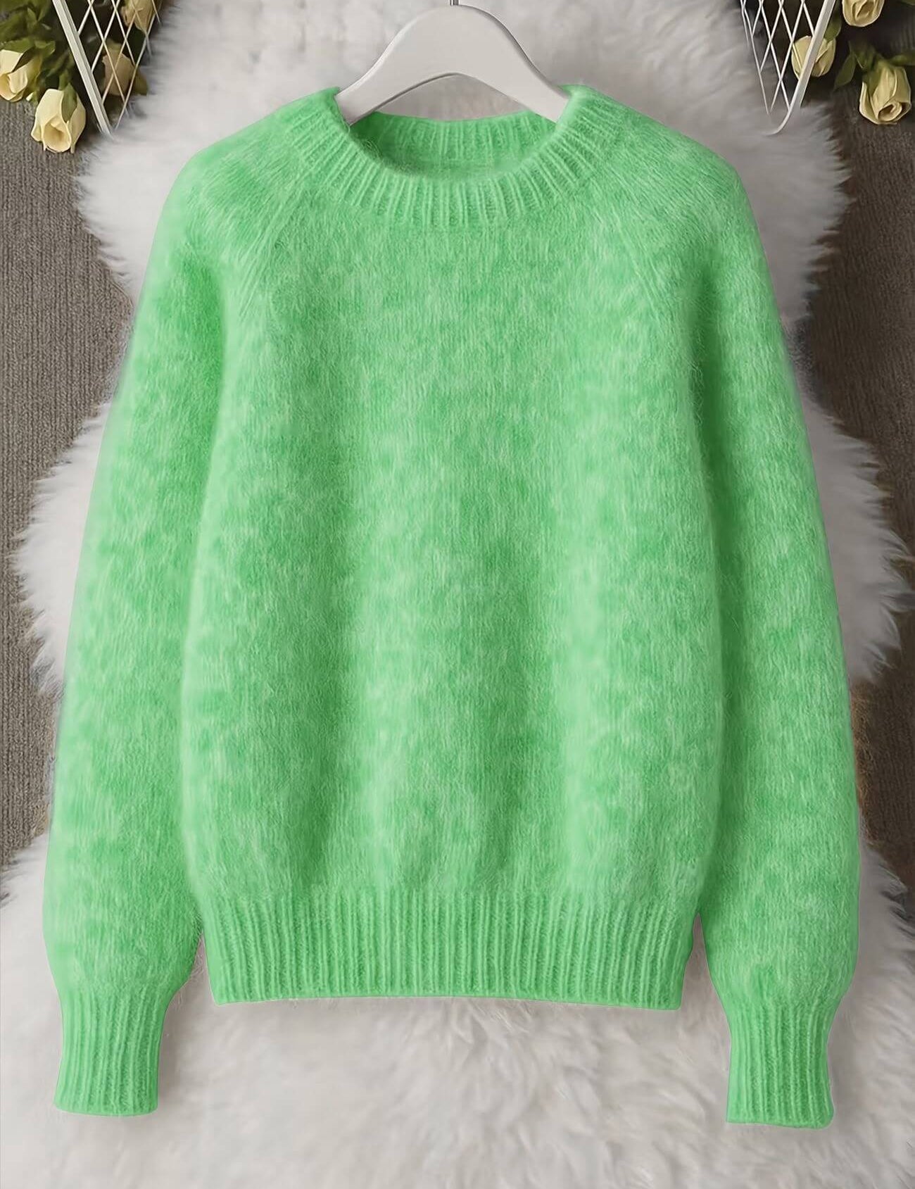 Vilde - Sweater macia com gola redonda