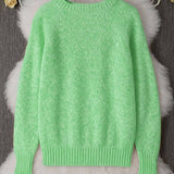 Vilde - Sweater macia com gola redonda