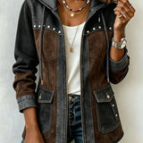 Camila | Casaco com capuz estilo patchwork