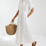 Lysandra — Vestido camisa fluido de verão