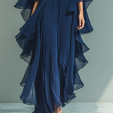 Aurora | Conjunto Elegante em Chiffon com Folhos