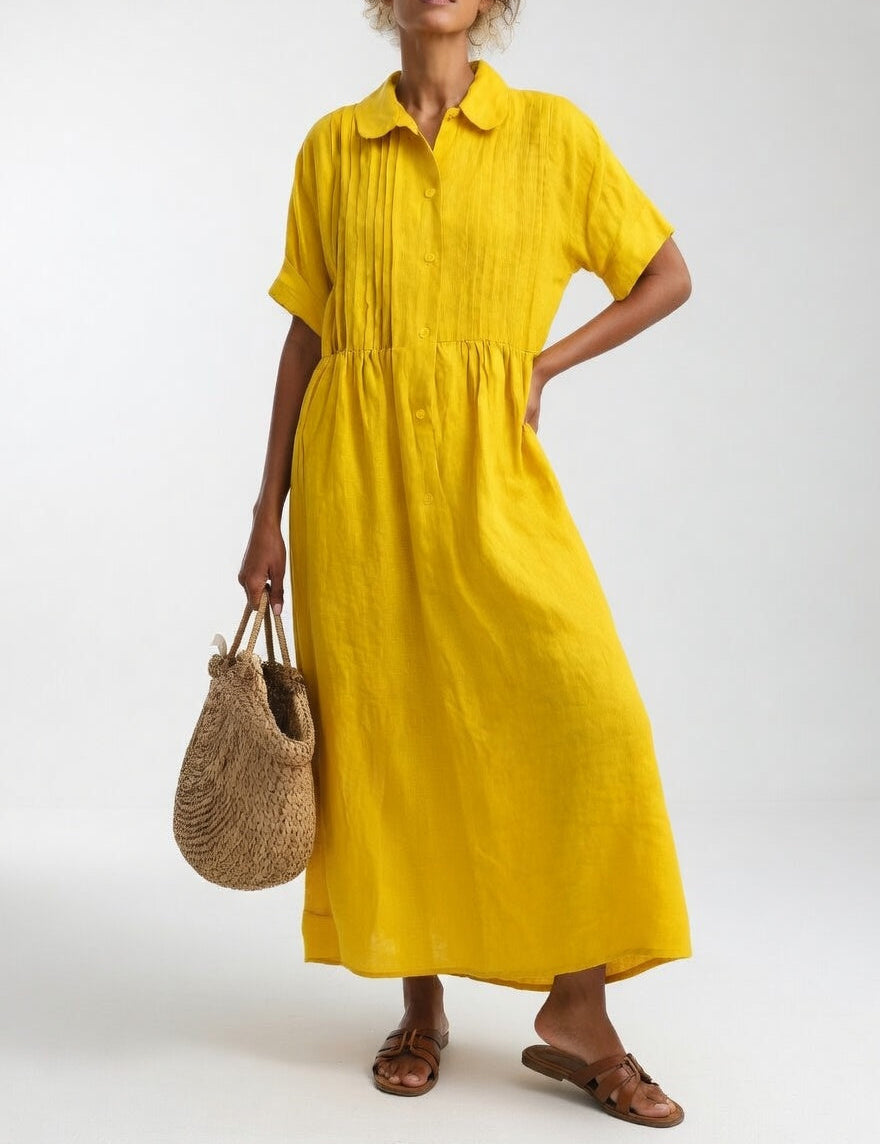 Lysandra — Vestido camisa fluido de verão