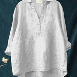 Andrea | Blusa de Linho Elegante para o Verão