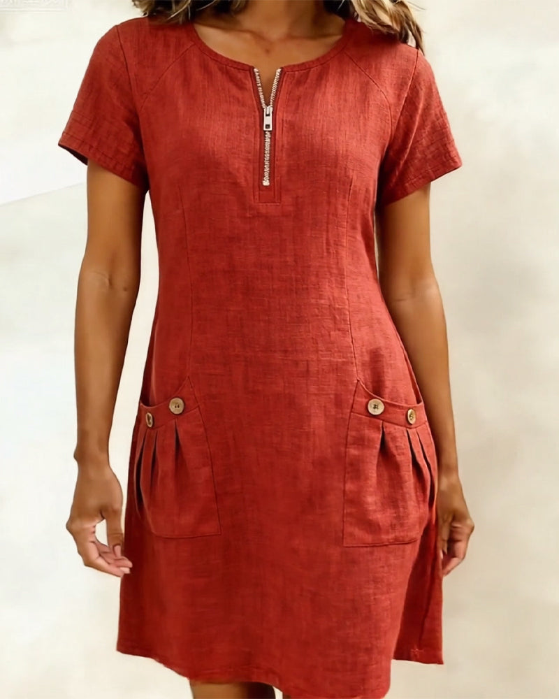Vestido Lina — A elegância natural no dia a dia