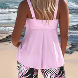 Daphne™ | Calções de tankini de canalé brilhante