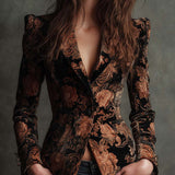 Yvette | Blazer Floral Ornamental Personalizado