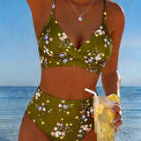 ROMINA™ | Bikini Sexy Entrecruzado Impresso Floral