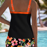 Laluna® | Conjunto Tankini elegante em duas peças