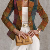 Amandine | Blazer Xadrez de Outono