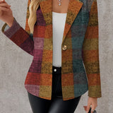 Amandine | Blazer Xadrez de Outono