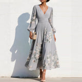 Aurelia | Vestido midi com decote em V