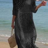 Vestido informal de mulher bordado.