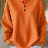 Milagros | Sweater Henley Gofrada