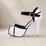 Alexandra | Tacões Elegantes Bicolores