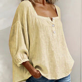 Sherri™ | Blusa elegante com decote quadrado