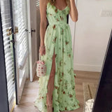 Paola | Vestido floral romântico com decote em V