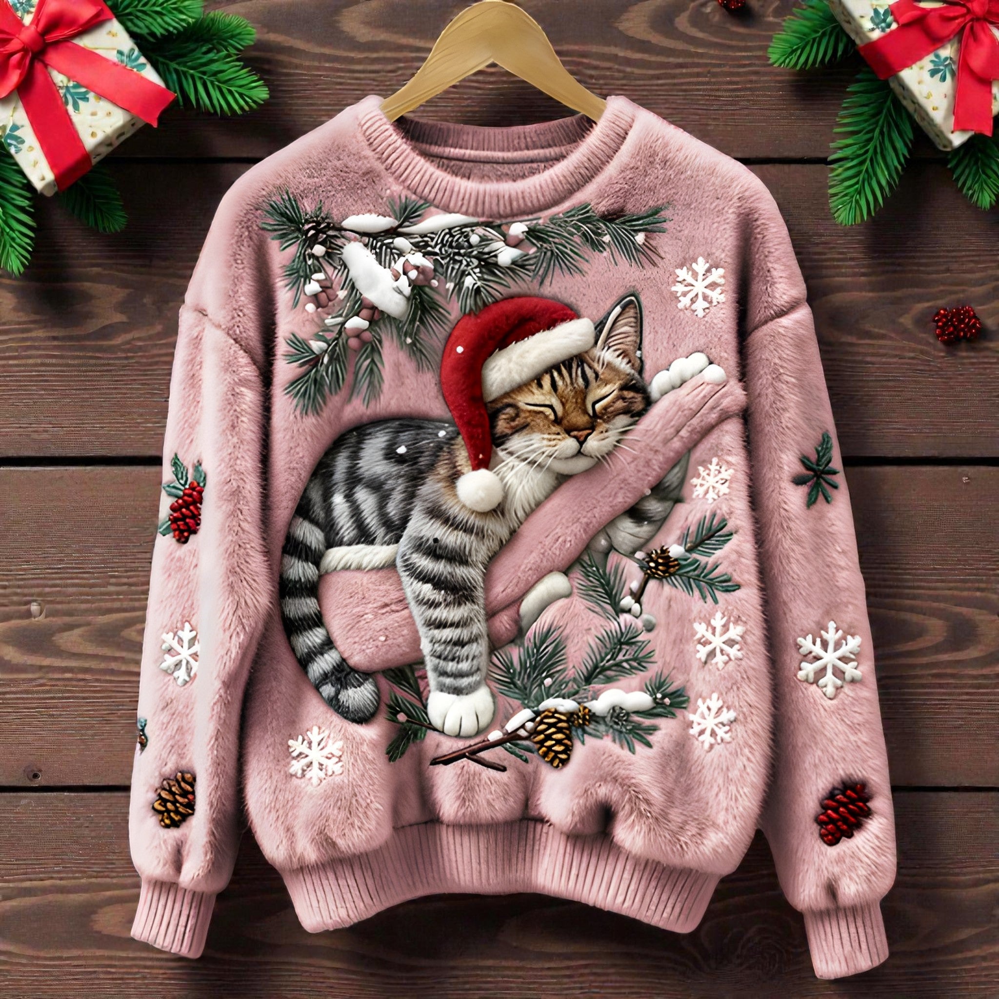 Noëlle | Pullover de Natal suave e estruturado