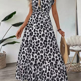 Candela | Vestido maxi barroco com decote em V