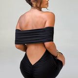 Tindra | Robe longa Bardot refinada