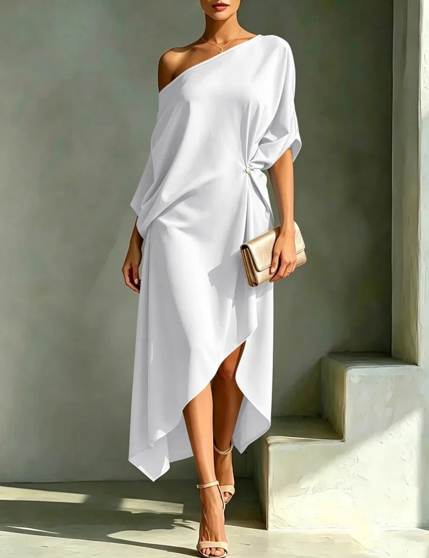 Camila | Vestido assimétrico elegante