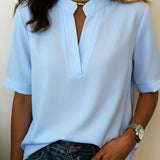 Élise — Blusa elegante com colarinho refinado