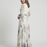 Anaïs | Vestido Maxi Floral com Mangas Longas