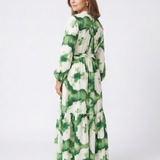 Sophie | Vestido maxi de mangas longas e cintura atada