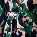 Léa | Vestido maxi de mangas longas e cintura atada