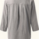 Solénya™ | Blusa de algodão-linho