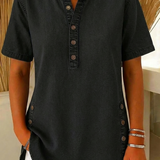Apolline™ | Blusa em denim de algodão
