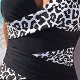 LEO™ | Fato de Banho de Uma Peça Férias Estampado Leopardo