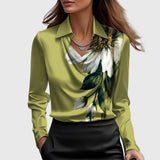 Aisha™ | Blusa fluida brilhante
