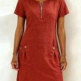 Vestido Lina — A elegância natural no dia a dia