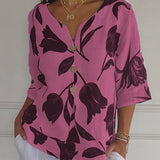 Despoina™ | Top floral com botões