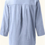 Solénya™ | Blusa de algodão-linho