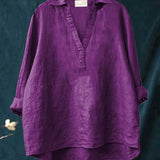 Andrea | Blusa de Linho Elegante para o Verão