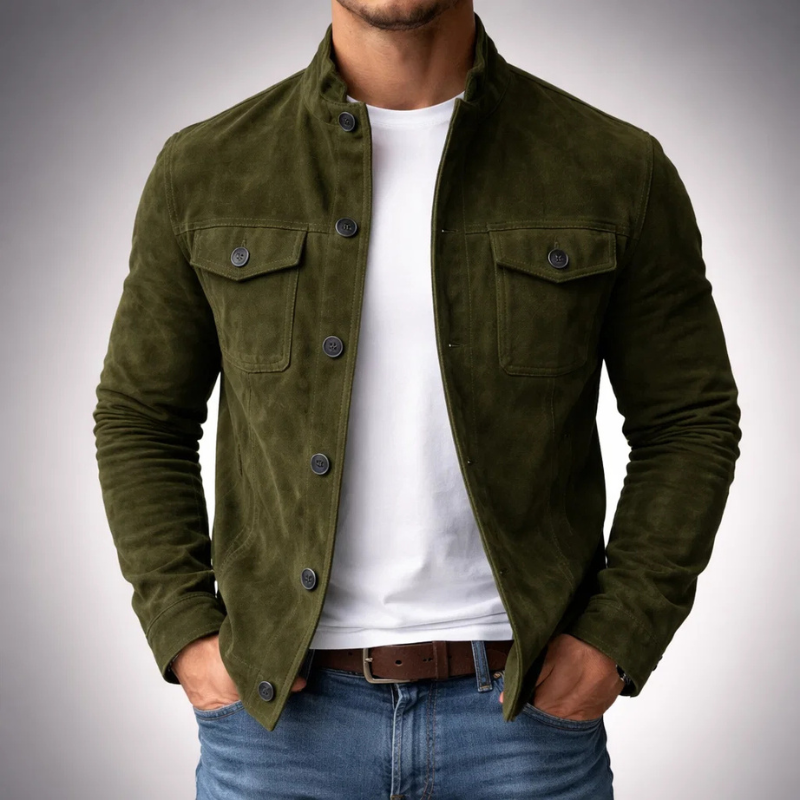 Tommaso | Bomber em Camurça Premium