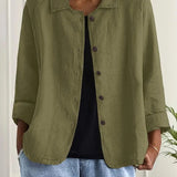 Coralie | Camisa de Overshirt Relaxada com Botões