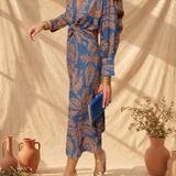 Celeste | Vestido Midi Eleganza Fiorita