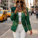 Honorine | Blazer de Mármore Esmeralda