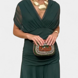 Alondra | Vestido Floral Longo com Decote em V