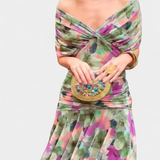 Alondra | Vestido Floral Longo com Decote em V