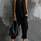 Valentina | Conjunto Casual Mole com Bolsos