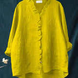 Eline | Blusa de Linho Elegante para o Verão