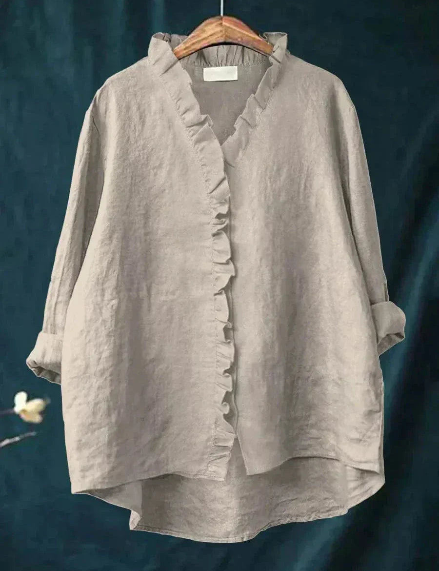 Eline | Blusa de Linho Elegante para o Verão