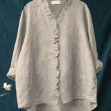 Eline | Blusa de Linho Elegante para o Verão